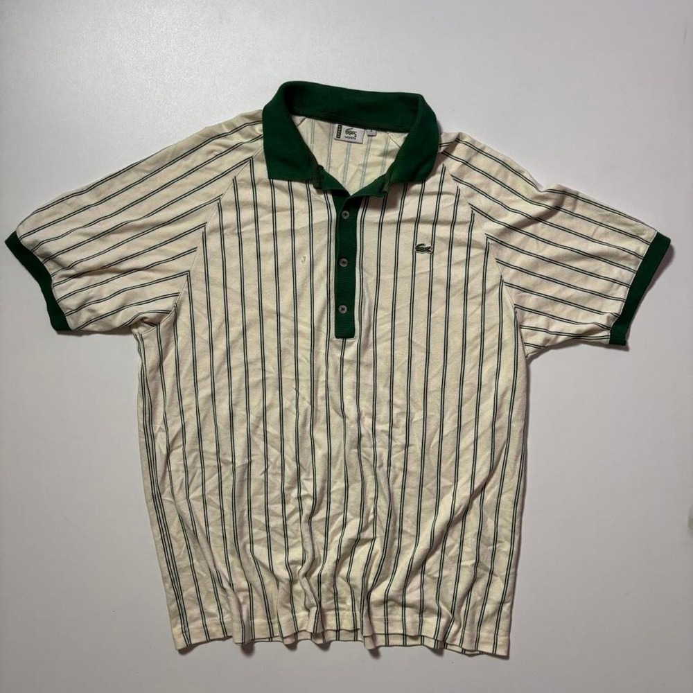 Vintage Lacoste Striped Polo Shirt – Size 4